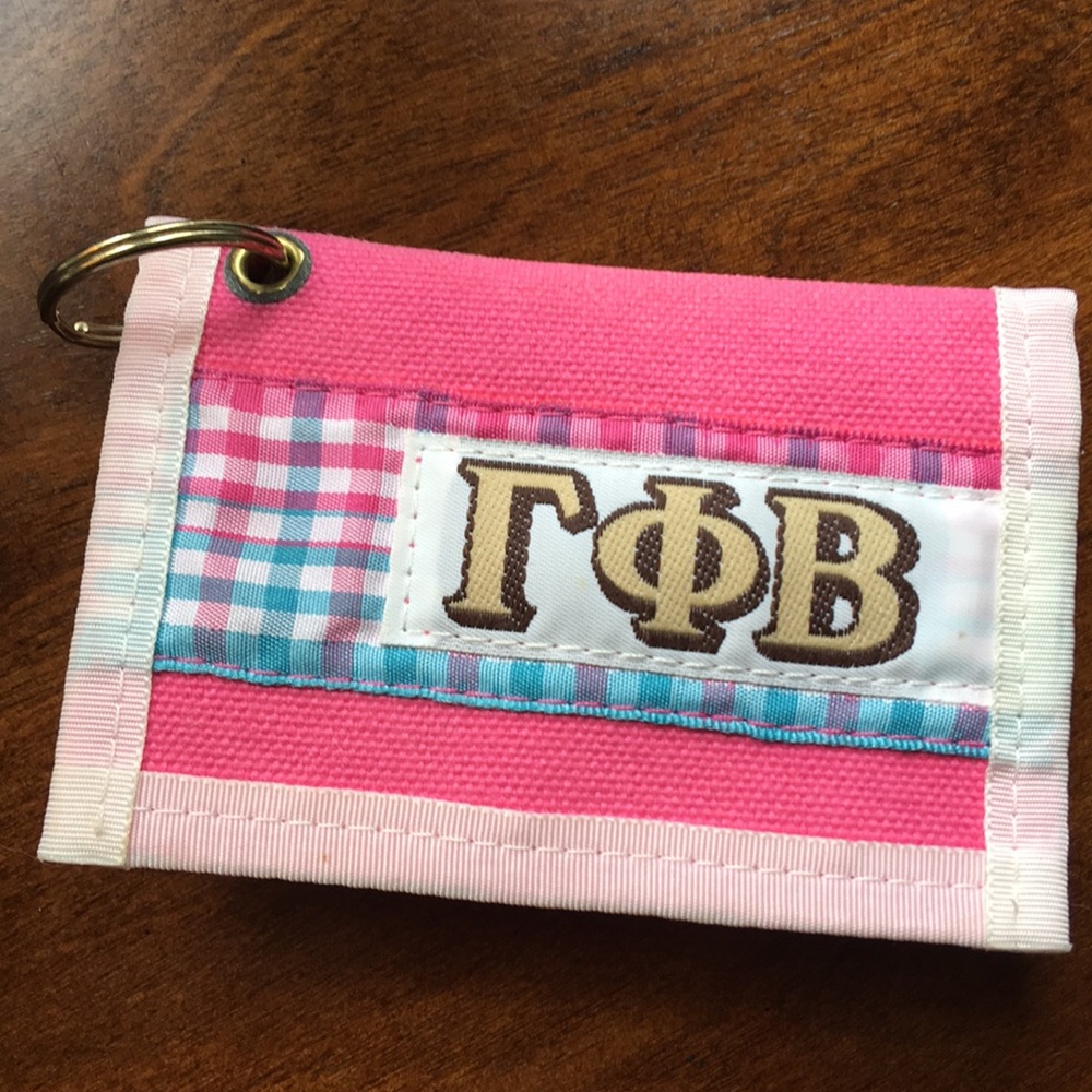 COPY - Gamma Phi Beta card holder with key ring